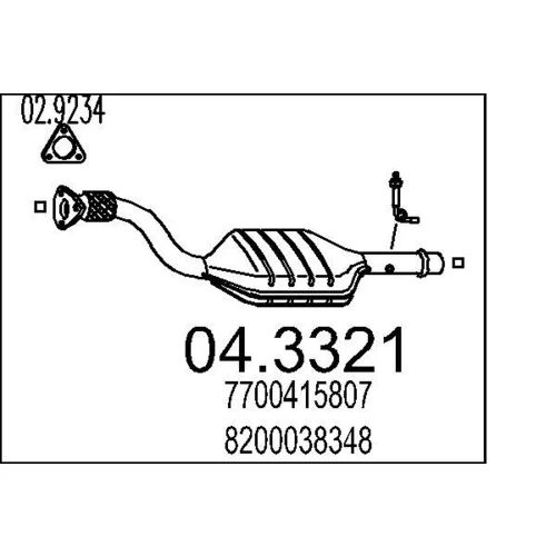Katalyzátor MTS 04.3321