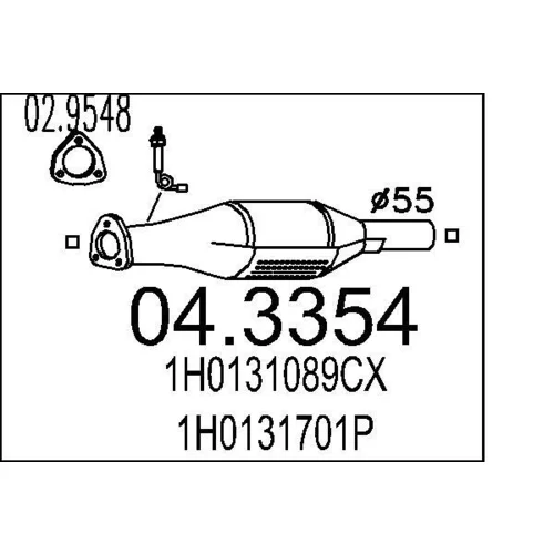 Katalyzátor MTS 04.3354