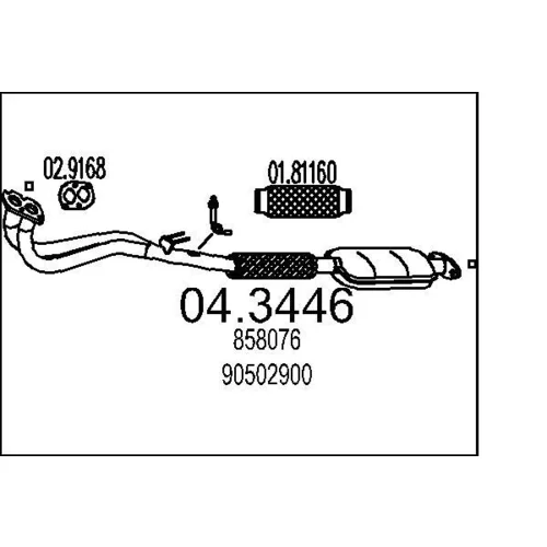 Katalyzátor MTS 04.3446
