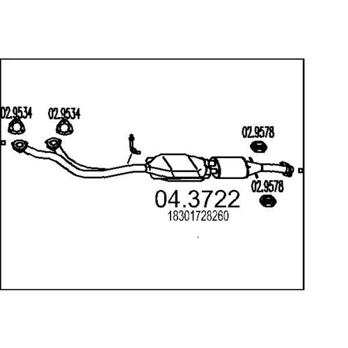 Katalyzátor MTS 04.3722