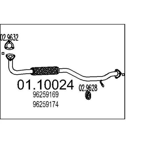 Výfukové potrubie MTS 01.10024