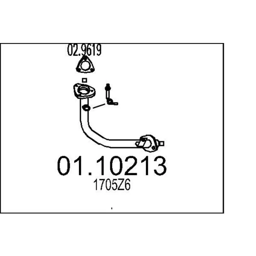 Výfukové potrubie MTS 01.10213