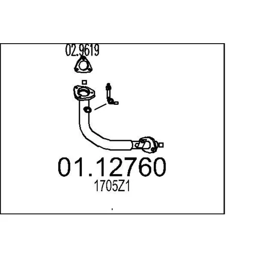 Výfukové potrubie MTS 01.12760