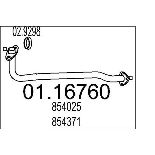 Výfukové potrubie MTS 01.16760