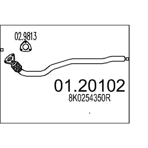 Výfukové potrubie MTS 01.20102