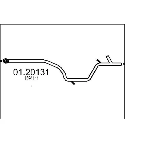 Výfukové potrubie MTS 01.20131