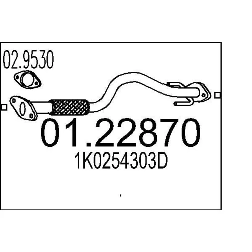 Výfukové potrubie MTS 01.22870