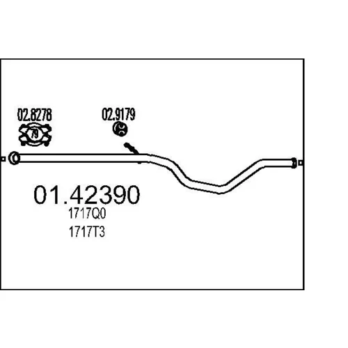 Výfukové potrubie MTS 01.42390