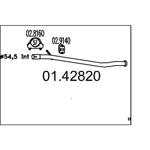 Výfukové potrubie MTS 01.42820