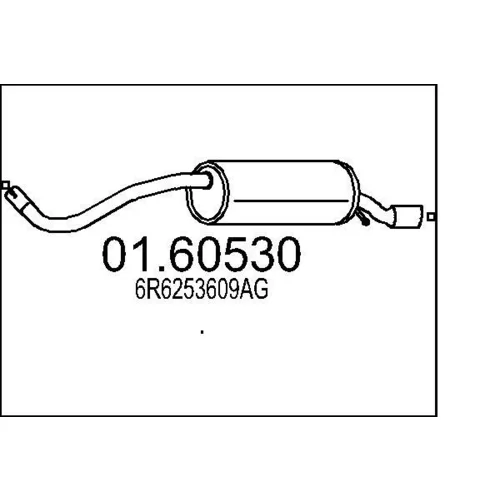 Koncový tlmič výfuku MTS 01.60530