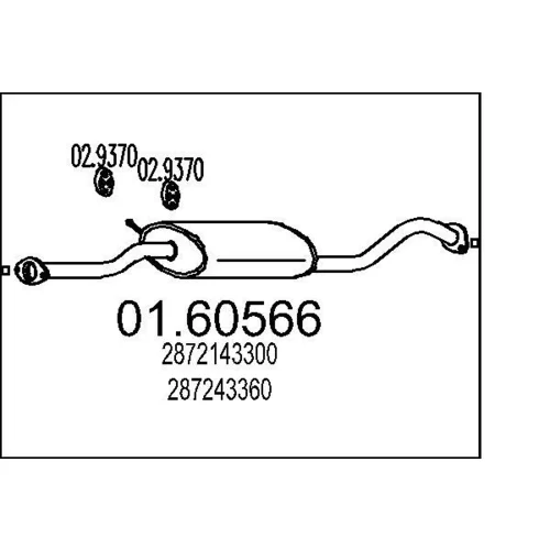 Koncový tlmič výfuku MTS 01.60566