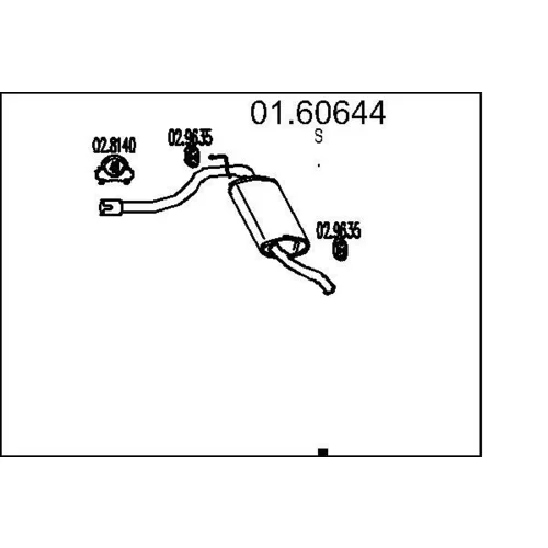 Koncový tlmič výfuku MTS 01.60644