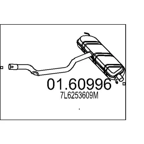 Koncový tlmič výfuku 01.60996 /MTS/
