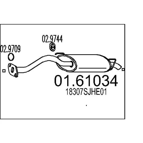 Koncový tlmič výfuku MTS 01.61034