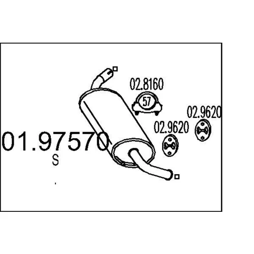 Koncový tlmič výfuku MTS 01.97570