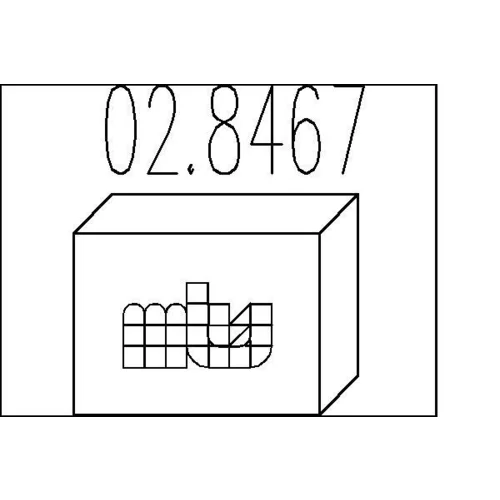 Tlmič výfuku - montážna sada MTS 02.8467