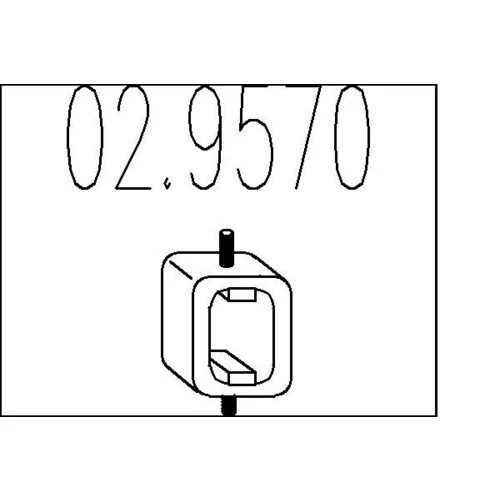 Doraz tlmiča výfuku MTS 02.9570