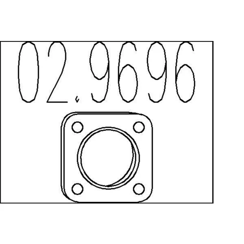 Tesnenie výfukovej trubky MTS 02.9696