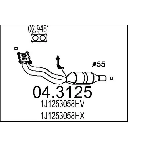 Katalyzátor MTS 04.3125
