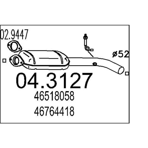 Katalyzátor MTS 04.3127