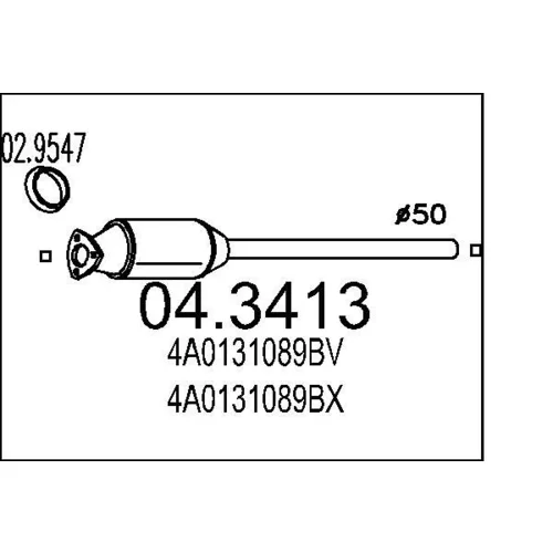 Katalyzátor MTS 04.3413