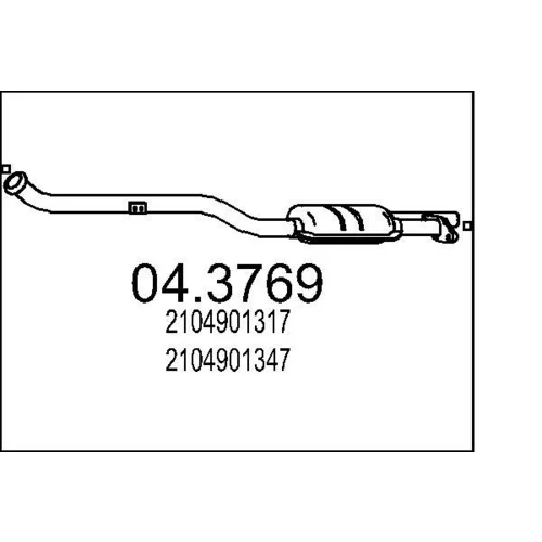 Katalyzátor MTS 04.3769