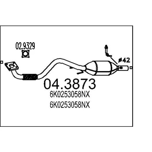Katalyzátor MTS 04.3873