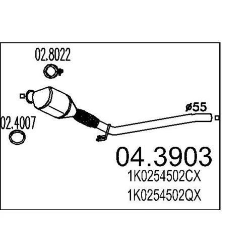 Katalyzátor MTS 04.3903