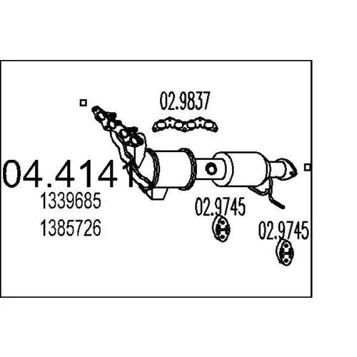Katalyzátor MTS 04.4141