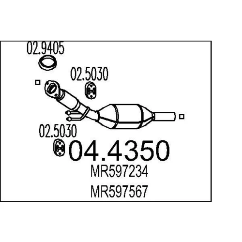 Katalyzátor MTS 04.4350
