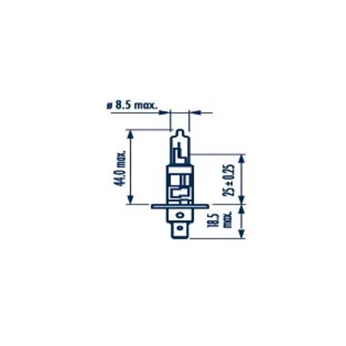 Žiarovka pre diaľkový svetlomet NARVA 487023000 - obr. 1