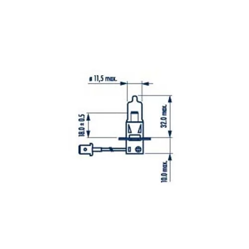 Žiarovka pre diaľkový svetlomet NARVA 483213000 - obr. 1