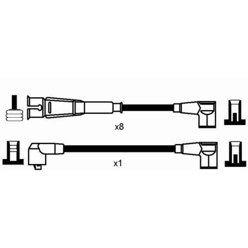 Sada zapaľovacích káblov 0751 /NGK/ - obr. 1