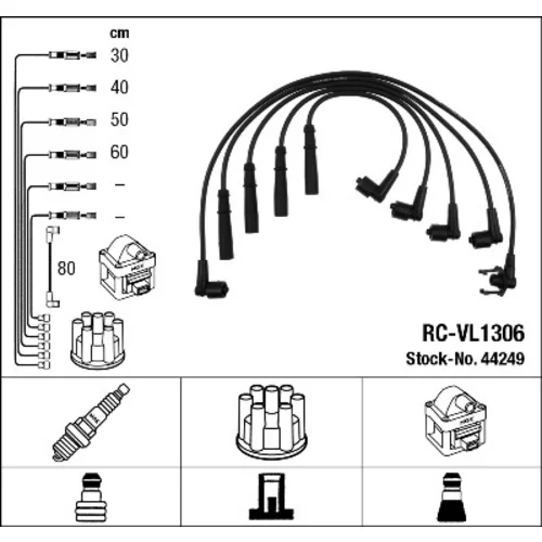 Sada zapaľovacích káblov NGK 44249