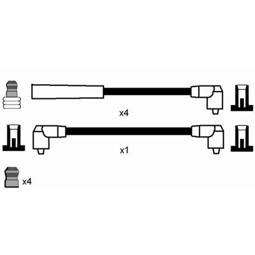 Sada zapaľovacích káblov NGK 5404 - obr. 1
