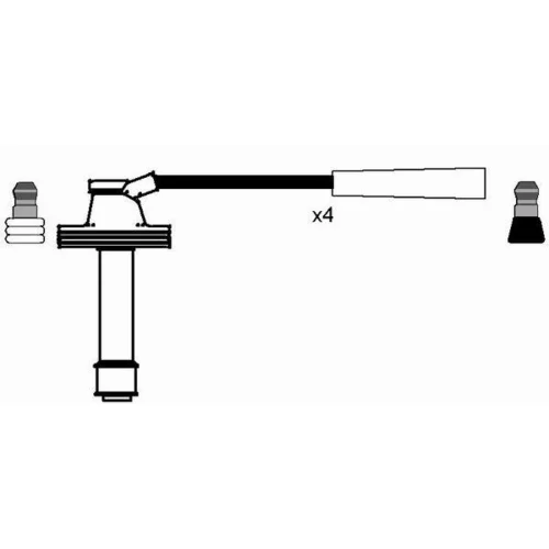Sada zapaľovacích káblov NGK 8492 - obr. 1