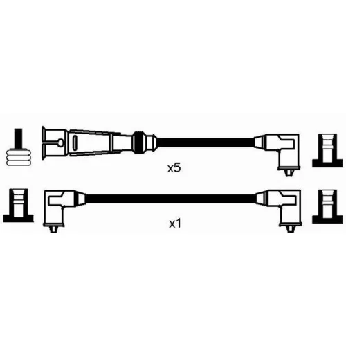 Sada zapaľovacích káblov 0512 /NGK/ - obr. 1