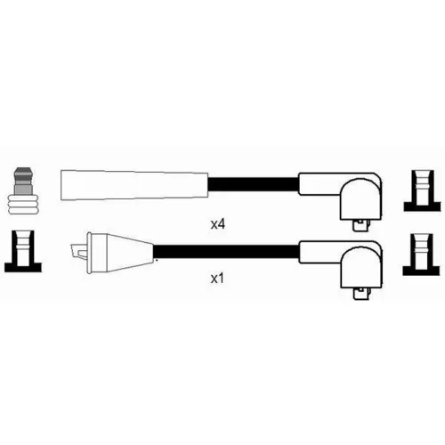 Sada zapaľovacích káblov NGK 0907 - obr. 1