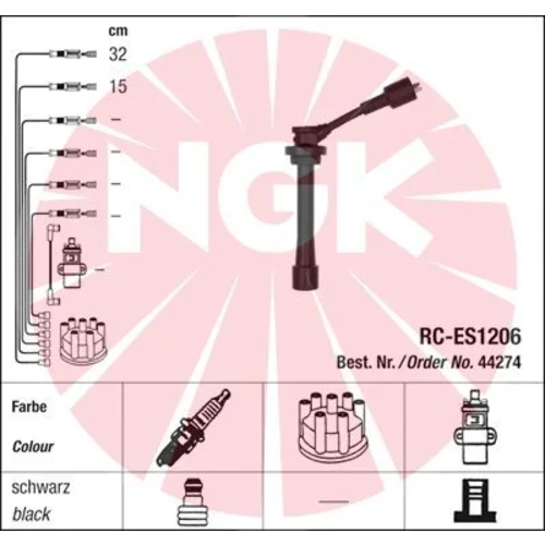 Sada zapaľovacích káblov 44274 /NGK/