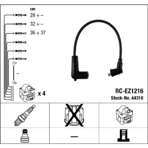 Sada zapaľovacích káblov NGK 44318