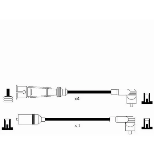 Sada zapaľovacích káblov 0939 /NGK/ - obr. 1