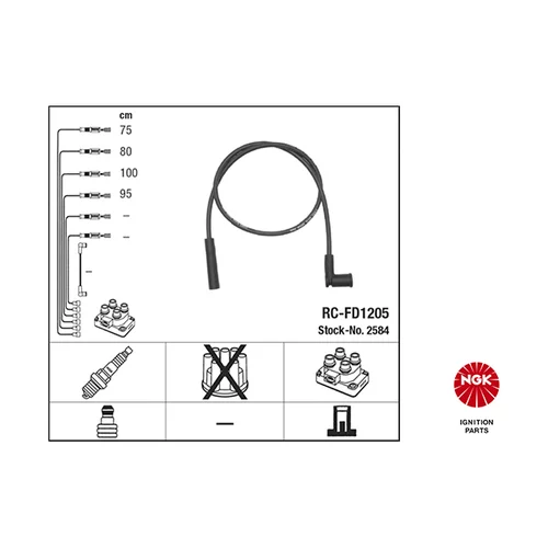 Sada zapaľovacích káblov NGK 2584
