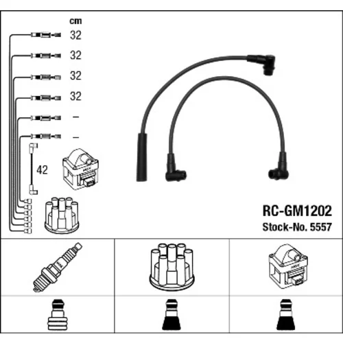 Sada zapaľovacích káblov NGK 5557