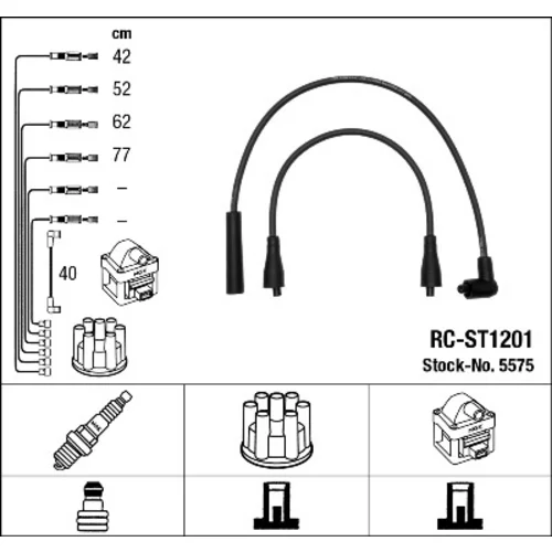 Sada zapaľovacích káblov NGK 5575