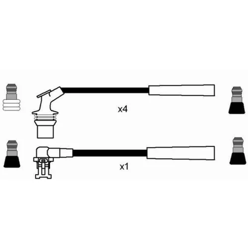 Sada zapaľovacích káblov NGK 8493 - obr. 1