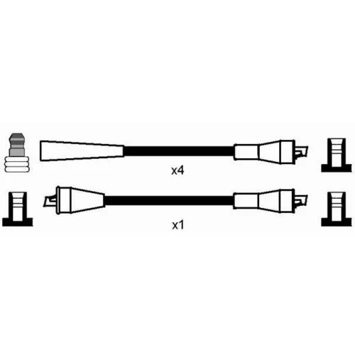Sada zapaľovacích káblov NGK 0899 - obr. 1