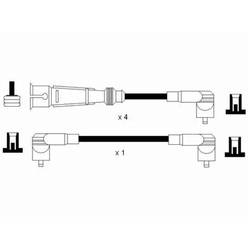 Sada zapaľovacích káblov NGK 0947 - obr. 1