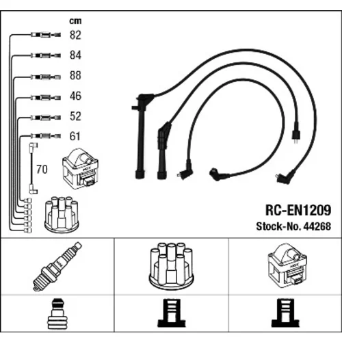 Sada zapaľovacích káblov NGK 44268
