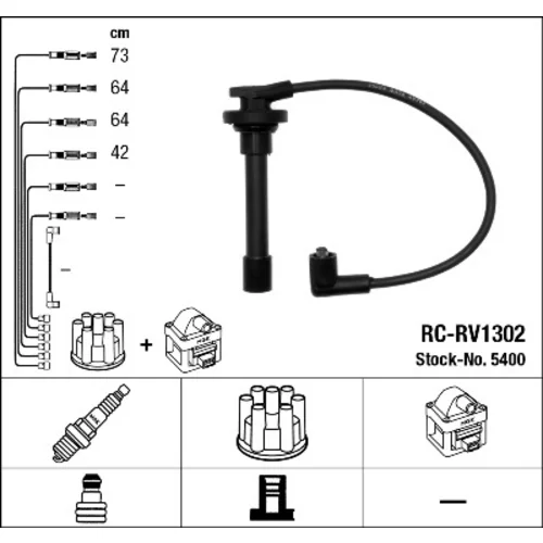 Sada zapaľovacích káblov NGK 5400