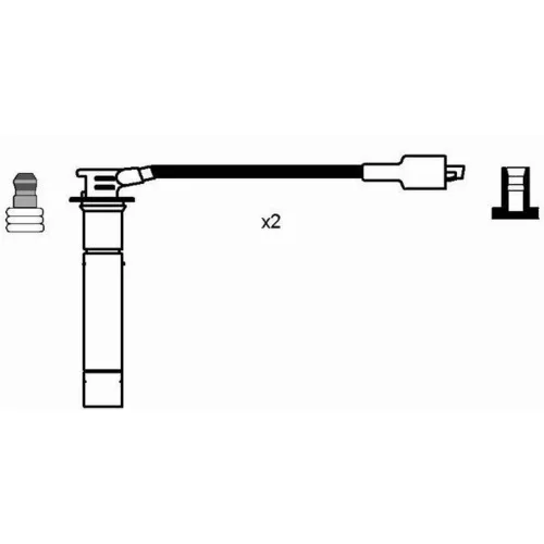 Sada zapaľovacích káblov NGK 7706 - obr. 1